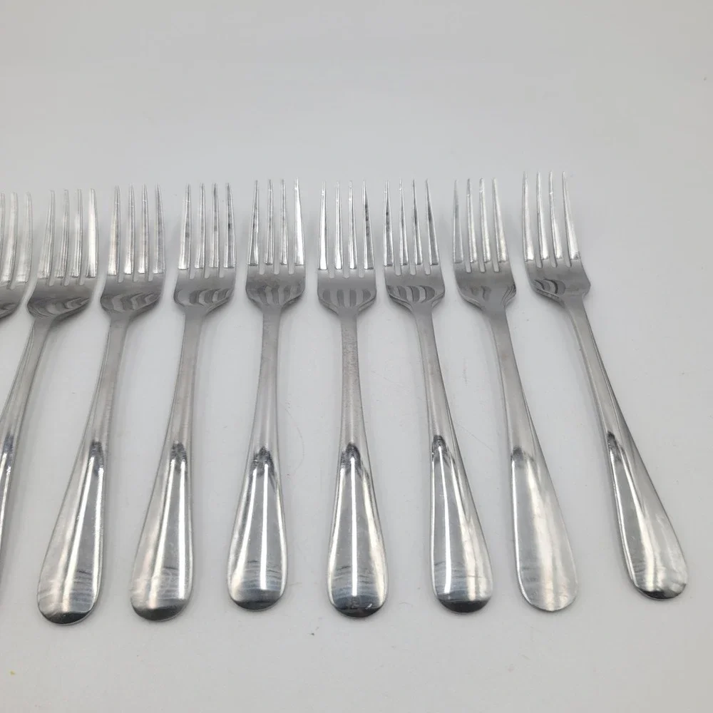 11pc Stainless China Heavy Duty Dinner Forks 8